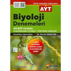 Aydın Yayınları AYT 24 Biyoloji Deneme - 2020