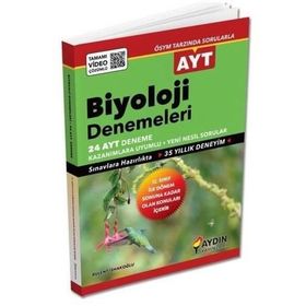 Aydın Yayınları AYT Biyoloji 1. Dönem Denemeleri 24 Deneme