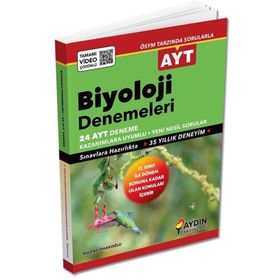 Aydın Yayınları AYT Biyoloji 1. Dönem Denemeleri 24 Deneme