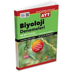 Aydın Yayınları AYT Biyoloji 1. Dönem Denemeleri 24 Deneme