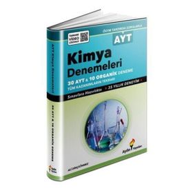Aydın Yayınları AYT Kimya 30x13 Denemeleri Tamamı Video Çözümlü MEB Kazanımlarına Tamamen Uygundur