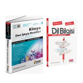 Aydın Yayınları Ayt Kimya Ders İşleyiş Modülleri ve Akm Dil Bilgisi Soru Bankası Seti 2 Kitap