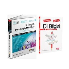 Aydın Yayınları Ayt Kimya Ders İşleyiş Modülleri ve Akm Dil Bilgisi Soru Bankası Seti 2 Kitap
