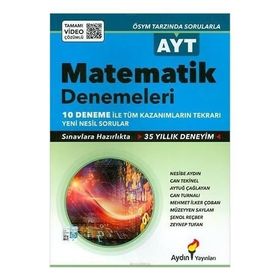 Aydın Yayınları AYT Matematik Denemeleri