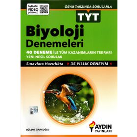 Aydın Yayınları TYT Biyoloji Denemeleri 40 Deneme