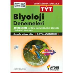 Aydın Yayınları TYT Biyoloji Denemeleri 40 Deneme