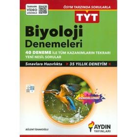Aydın Yayınları TYT Biyoloji Denemeleri 40 Deneme
