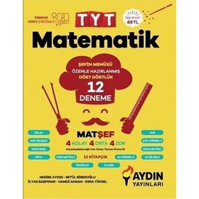 Aydın Yayınları TYT Matematik 12 Deneme - MatŞef