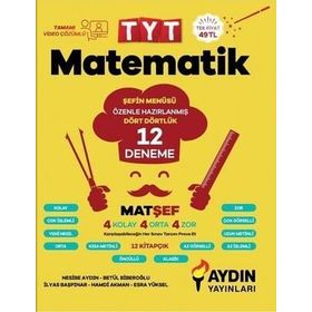 Aydın Yayınları TYT Matematik 12 Deneme - MatŞef