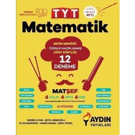 Aydın Yayınları TYT Matematik 12 Deneme - MatŞef