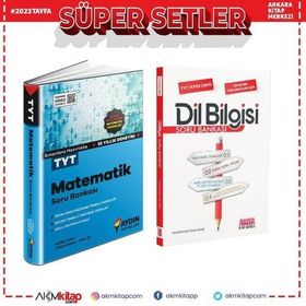 Aydın Yayınları - TYT Matematik ve AKM Dil Bilgisi Soru Bankası Seti 2 Kitap