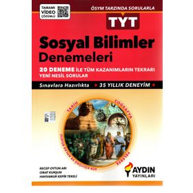 Aydın Yayınları TYT Sosyal Bilimler Deneme 20 Deneme