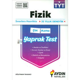 Aydın Yayınları Üniversiteye Hazırlık TYT Fizik Yaprak Testleri
