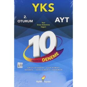 Aydın YKS 2.Oturum AYT 10 Fasikül Deneme - kollektif