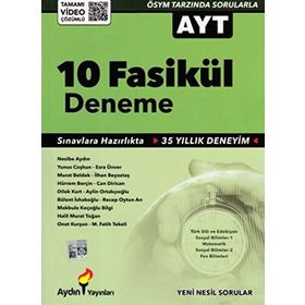 Aydın YKS 2.Oturum AYT 10 Fasikül Deneme - kollektif