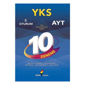 Aydın YKS 2.Oturum AYT 10 Fasikül Deneme - kollektif