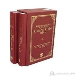 AYET VE HADISLERLE AÇIKLAMALI KUR'AN-I KERIM MEALI (2 CILT) - M. YAŞAR KANDEMIR;ÜMİT ŞİMŞEK;HALIT ZAVALSIZ