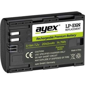 Ayex LP-E6N Canon EOS R, R5, R6, 90D, 80D, 70D, 60D, 7D, 6D, 5D Mark II, III, IV Uyumlu Batarya
