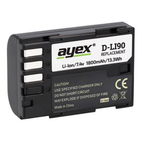 Ayex Pentax K7 K5 K5 II K5 IIS K3 K01 645D Uyumlu D-Li90 Batarya