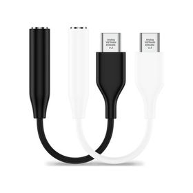 Ayex Samsung Type-C Uyumlu 3.5 mm AUX Beyaz Kulaklık ve Mikrofon Adaptörü