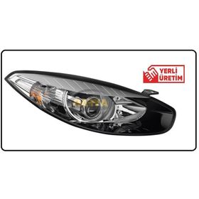 Ayfar 202294 Renault Fluence 13- Mercekli Siyah Çerçeveli Sağ Far