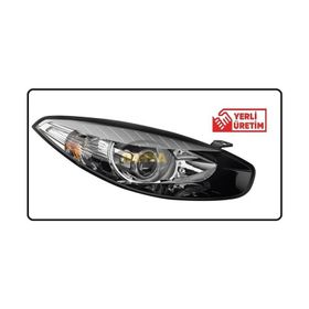 Ayfar 202294 Renault Fluence 13- Mercekli Siyah Çerçeveli Sağ Far