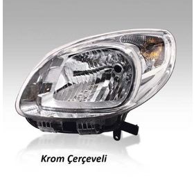 Ayfar 202312 Renault Kango 13- Motorlu Krom Çerçeveli Sağ Far
