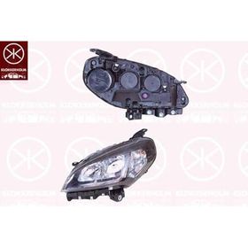Ayfar Fiat Doblo 15-> Motorlu Siyah Çerçeveli Sol Far