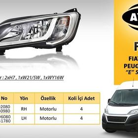 Ayfar Fiat Ducato Boxer Jumper 14-> Motorlu Sağ Far