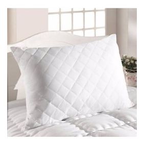 Ayhome 1 Adet 50x70 cm Femuarlı Pamuklu Terletmez Kapitoneli Beyaz Yastık Koruyucu Kılıfı