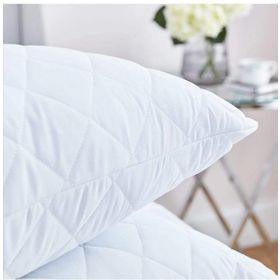 Ayhome 4 Adet Kapitoneli Sıvı Geçirmez Yastık Pamuklu Beyaz 50x70 cm Yastık Koruyucu Yastık Kılıfı Alezi