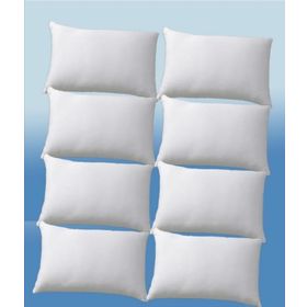Ayhome 8 Adet 50x70 cm Fermuarlı Sıvı Geçirmez Beyaz Yastık Alezi Koruyucu Kılıfı