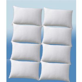 Ayhome 8 Adet 50x70 cm Fermuarlı Sıvı Geçirmez Beyaz Yastık Alezi Koruyucu Kılıfı