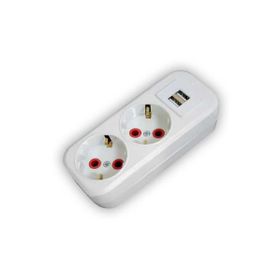 Ayka 77 202 00 2li Usb Çıkışlı Topraklı Grup Priz