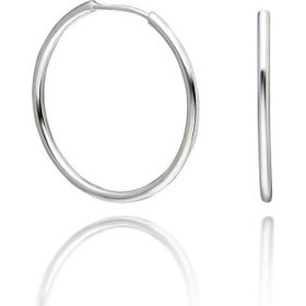 Aykat KUPE-201 Halka 20 mm 925 Ayar Kadın Gümüş Küpe