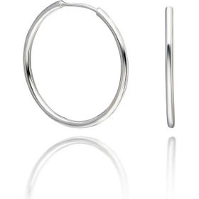 Aykat KUPE-201 Halka 20 mm 925 Ayar Kadın Gümüş Küpe