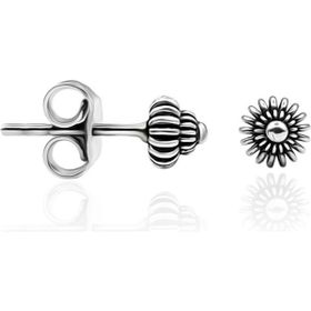 Aykat KUPE-528 Küpe Vidalı Oksitli Telkari Gümüş Küpe