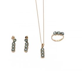 Aykat SET-296 Kadın Gümüş Takı Seti