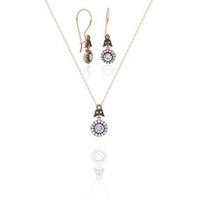 Aykat SET-383 Kadın Gümüş Takı Seti