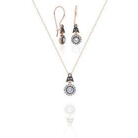 Aykat SET-383 Kadın Gümüş Takı Seti