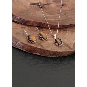 Aykat SET-391 Kadın Gümüş Takı Seti
