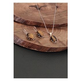 Aykat SET-391 Kadın Gümüş Takı Seti