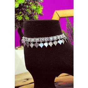Aykat THL-37 925 Ayar Sallantılı Pullu Gümüş Halhal