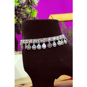 Aykat THL-37 925 Ayar Sallantılı Pullu Gümüş Halhal