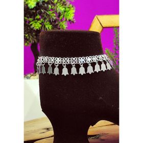 Aykat THL-38 925 Ayar Yöresel Pullu Gümüş Halhal