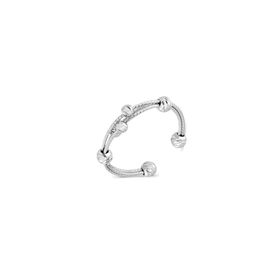 Aykat YZK-323 Top Toplu Ayarlamalı Gümüş Yüzük