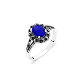 Aykat YZK-399 Safir Taşlı Gümüş Yüzük