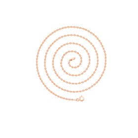 Aykat ZNC-21 Zincir Uzunluk 45 cm Rose Renginde İnce Ucu Zinciri Kadın Gümüş Kolye