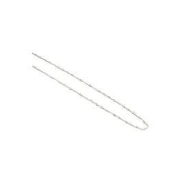 Aykat ZNC-26 Singapur Burgulu Zincir Uzunluk 50 cm Zinciri Beyaz Renk Gümüş Kolye