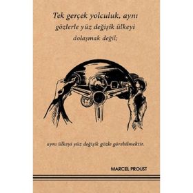 Aylak Adam Hobi 8681980581301 Marcel Proust Kraft Defter